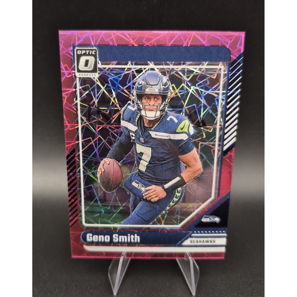 2024 Panini Donruss Optic Geno Smith #177 Pink Velocity /80 Seattle Seahawks